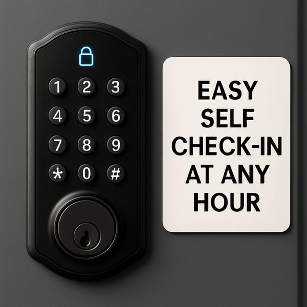 Smart lock keypad for easy self checkin at any hour